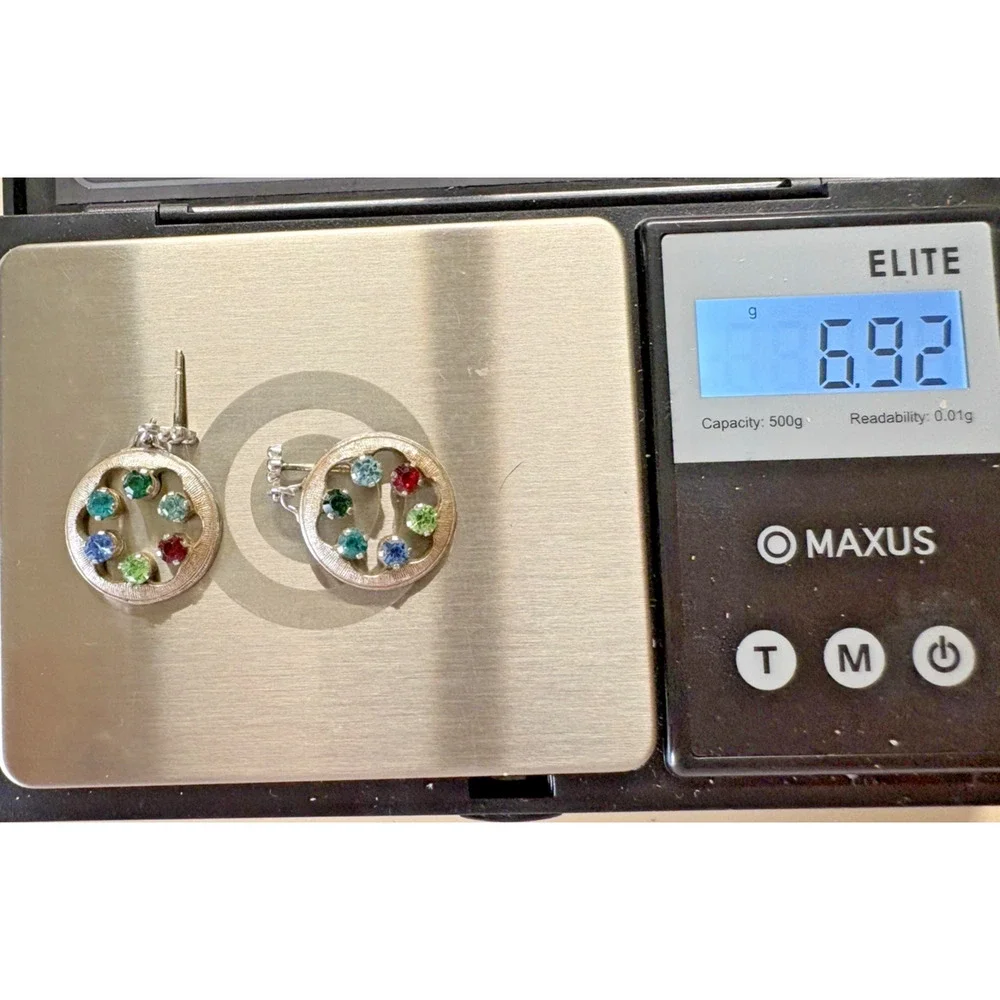 Anson Sterling Silver 925 Pierced Earrings .75